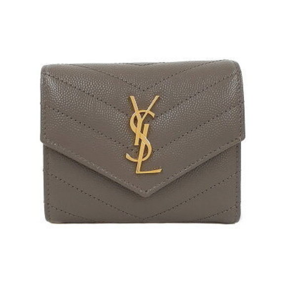 SAINT LAURENT PARIS Monogram Multifold Wallet Tri - Picture 1 of 5